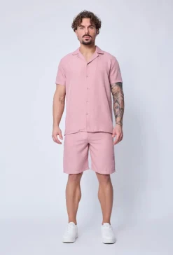Ensemble uni chemise short