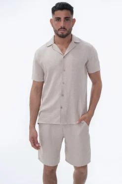 Ensemble uni chemise short