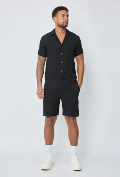 Ensemble uni chemise short