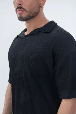 Ensemble uni plissé t-shirt pantalon