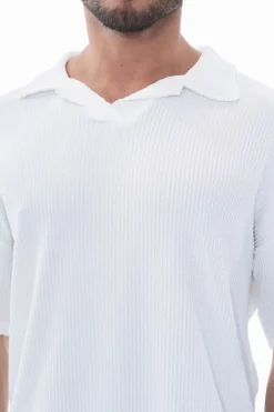 Ensemble uni plissé t-shirt pantalon
