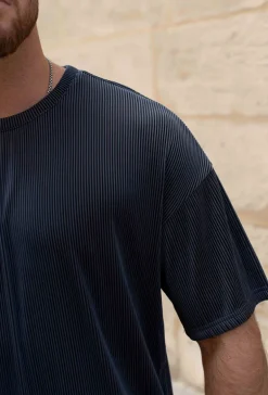 Ensemble uni plissé tshirt & short