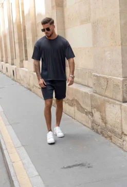 Ensemble uni plissé tshirt & short