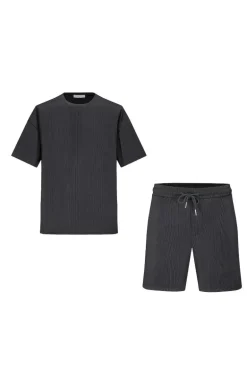 Ensemble uni plissé tshirt & short