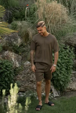 Ensemble uni plissé tshirt & short