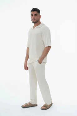 Ensemble uni plissé t-shirt pantalon