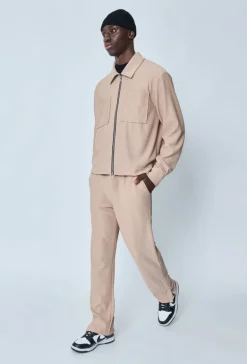 Ensemble uni veste pantalon droit