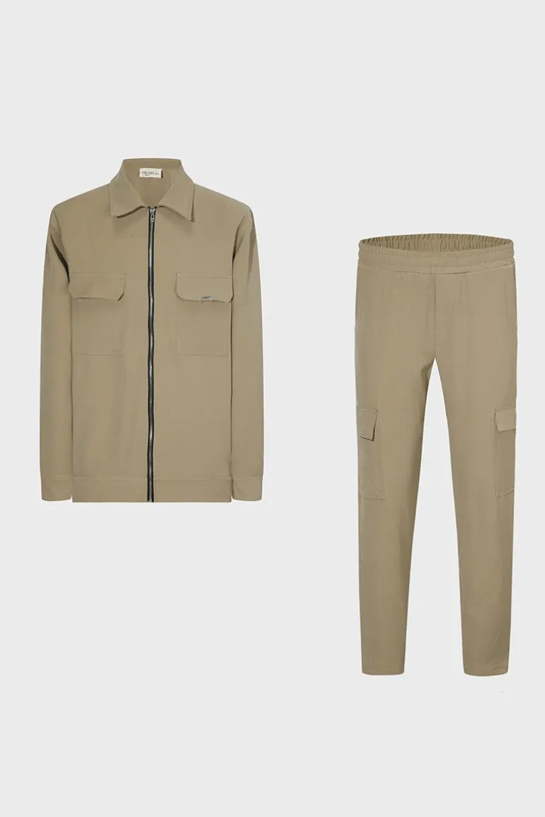 Ensemble uni veste pantalon cargo