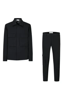Ensemble uni veste pantalon cargo