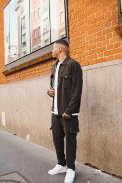Ensemble uni veste pantalon cargo