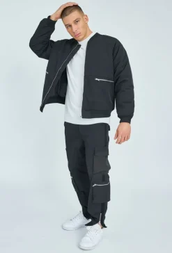 Ensemble utility bombers et cargo zippé