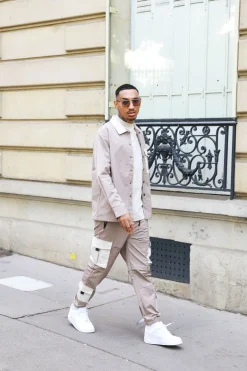 Ensemble utillity veste pantalon cargo