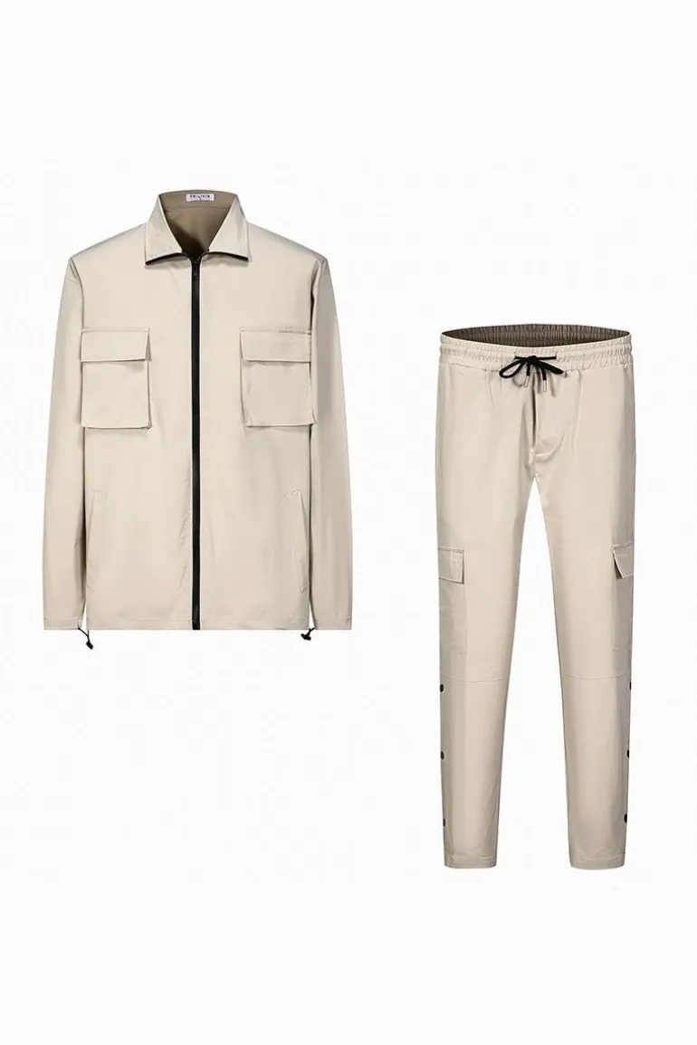 Ensemble utillity veste pantalon cargo