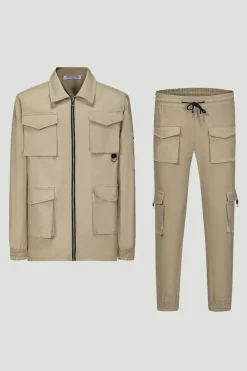 Ensemble utillity veste pantalon cargo