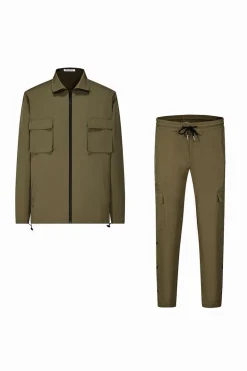 Ensemble utillity veste pantalon cargo