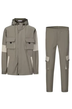 Ensemble utillity veste pantalon cargo