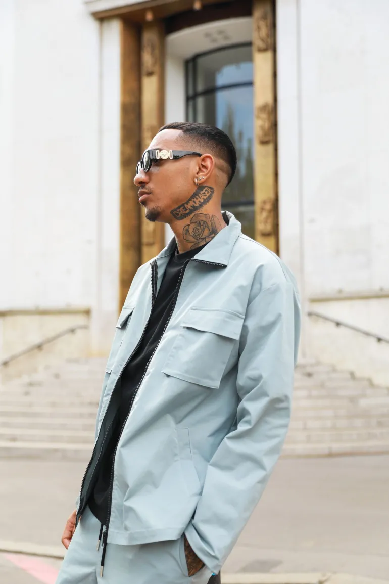 Ensemble utillity veste pantalon cargo