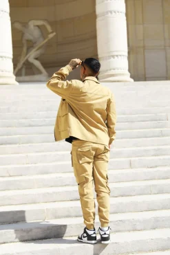 Ensemble utillity veste pantalon cargo