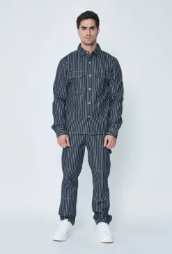Ensemble veste et pantalon à rayures