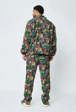 Ensemble veste et pantalon fleurie