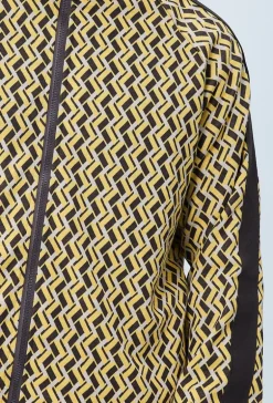 Ensemble veste et pantalon à imprimé graphique