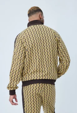 Ensemble veste et pantalon à imprimé graphique