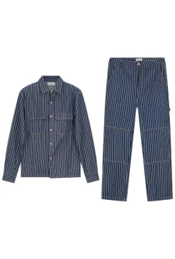Ensemble veste et pantalon à rayures
