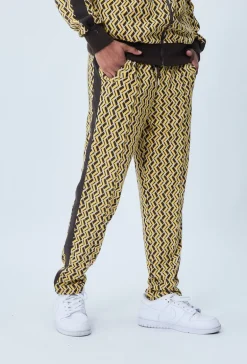 Ensemble veste et pantalon à imprimé graphique