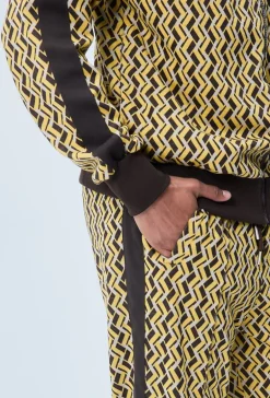 Ensemble veste et pantalon à imprimé graphique