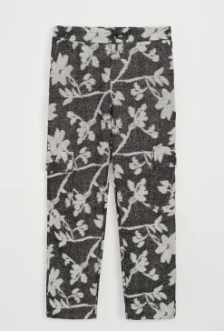Ensemble veste pantalon à motif feuillage