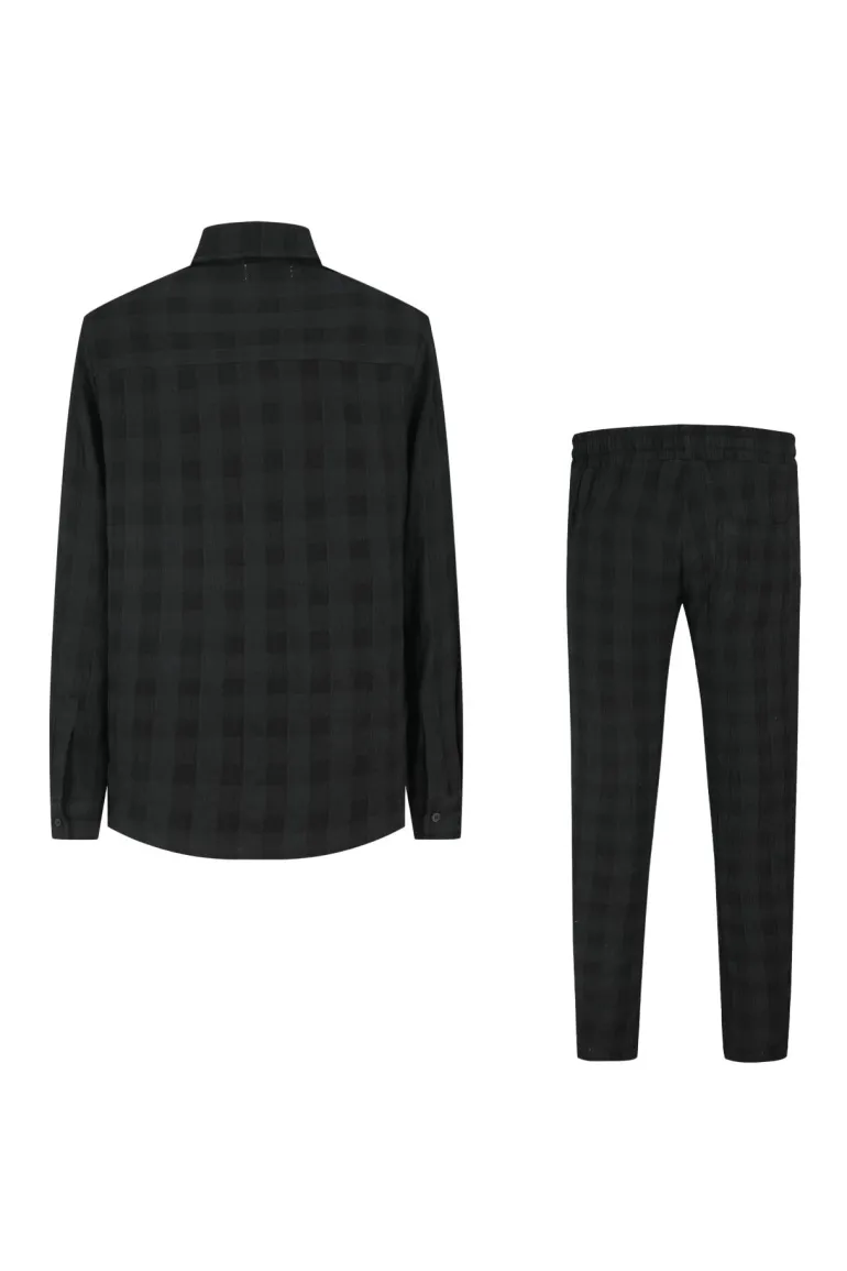 Ensemble veste pantalon effet froissé