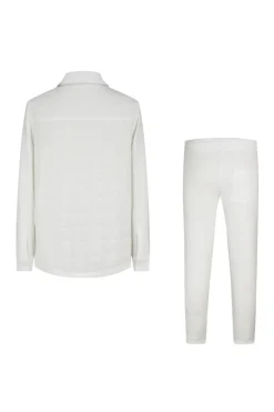 Ensemble veste pantalon effet froissé