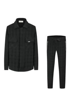 Ensemble veste pantalon effet froissé