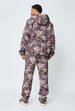 Ensemble veste pantalon fleurie
