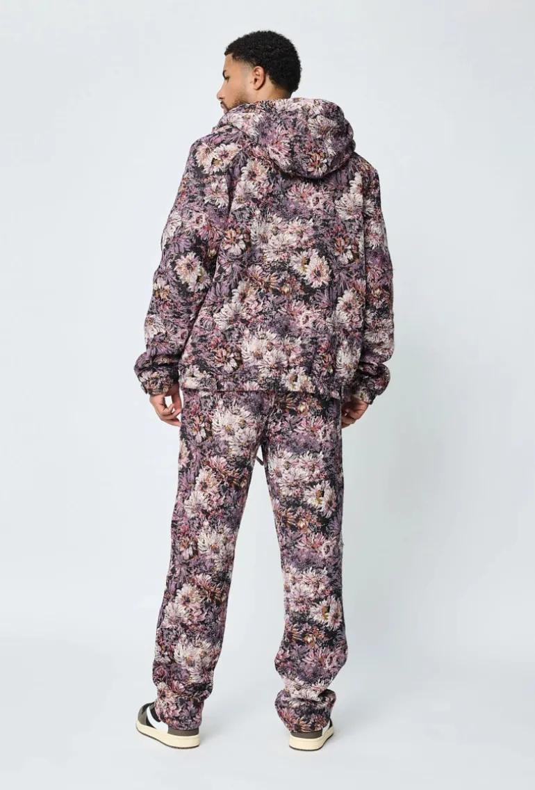 Ensemble veste pantalon fleurie
