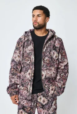 Ensemble veste pantalon fleurie