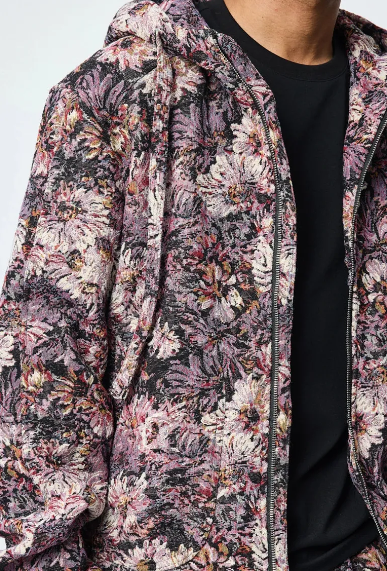 Ensemble veste pantalon fleurie