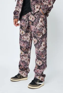 Ensemble veste pantalon fleurie
