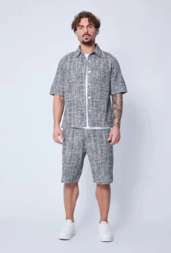 Essemble short effet jean dechirer