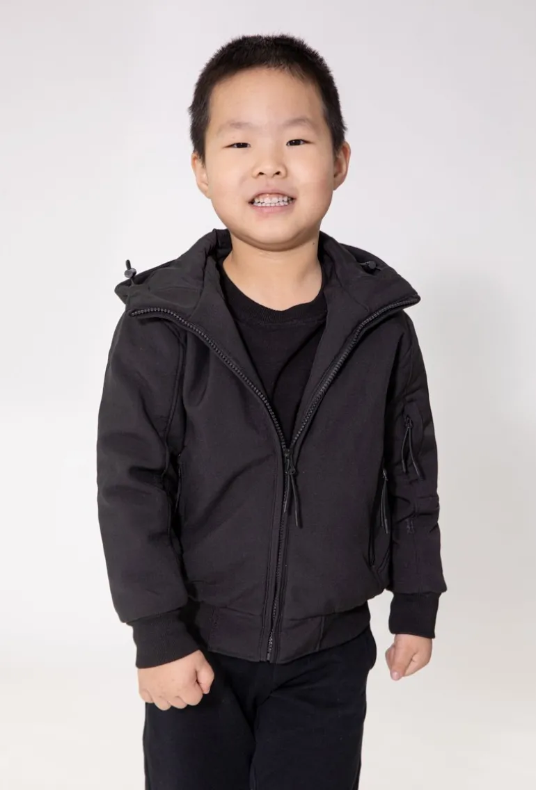 Gilet enfant à capuche