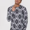 Haut manches longues avec motif baroque