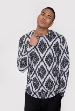 Haut manches longues avec motif baroque
