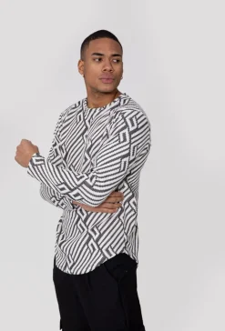 Haut manches longues avec motif brodé