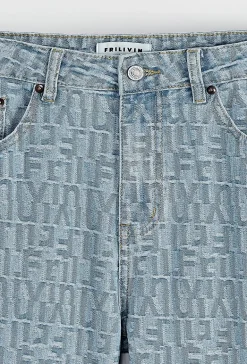 Jean ample rigide