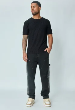 Jean bicolore loose fit