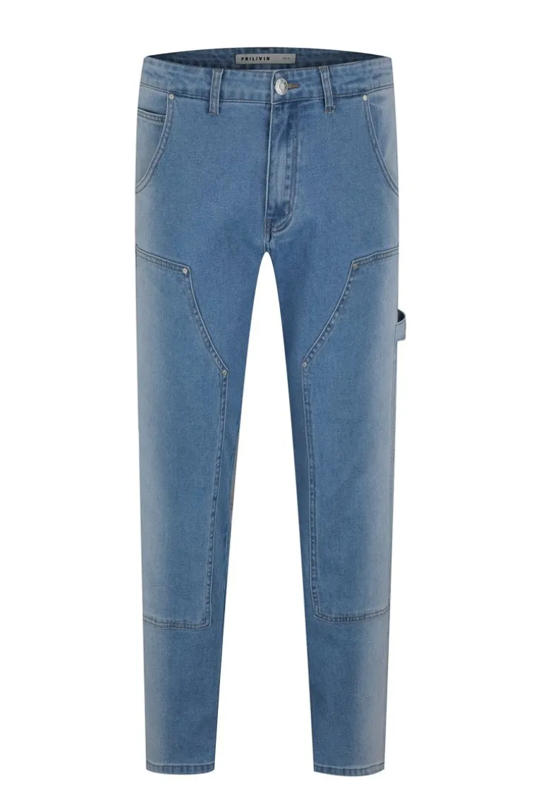 Jean bicolore loose fit