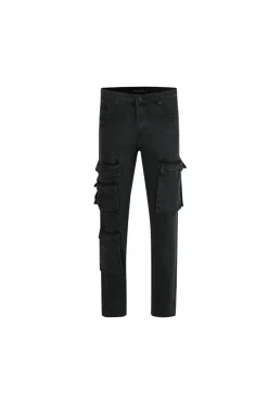 Jean regular fit à poches multiples