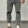 Jean regular fit déchiré