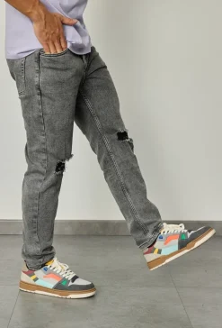 Jean regular fit déchiré