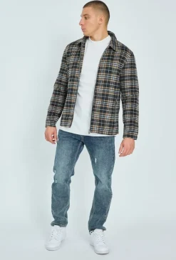 Jean regular fit effet déchiré et délavé